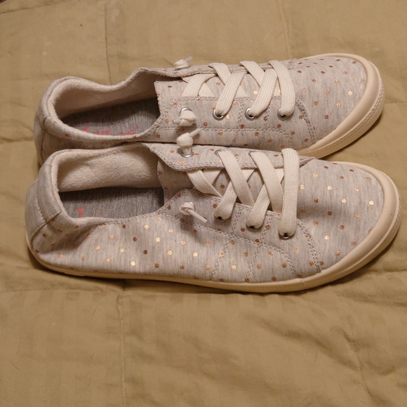 jellypop Dallas Heather Grey w/Gold Dots - Picture 2 of 3